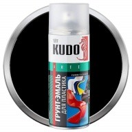Грунт-эмаль для пластика Kudo KU-6002 черная 520 мл