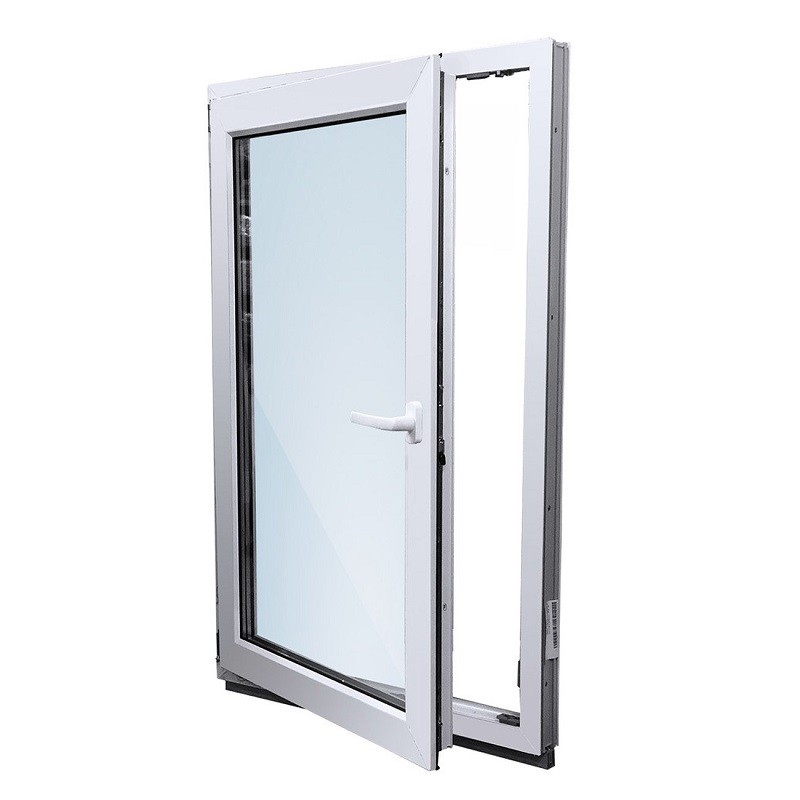 Окно ПВХ однокамерное 800х1200 мм поворотно-откидная левая