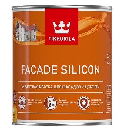 Краска фасадная Tikkurila Facade Silicon база С глубокоматовая 5 л