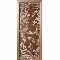 Дверь для сауны стеклянная Doorwood DW01037 Венеция бронза 700х1900 мм