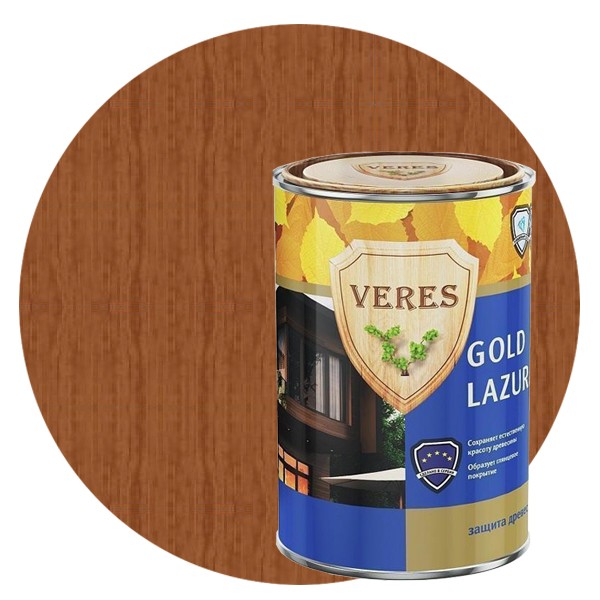 Пропитка для древесины Veres Gold Lazura № 19 Дуб 10 л