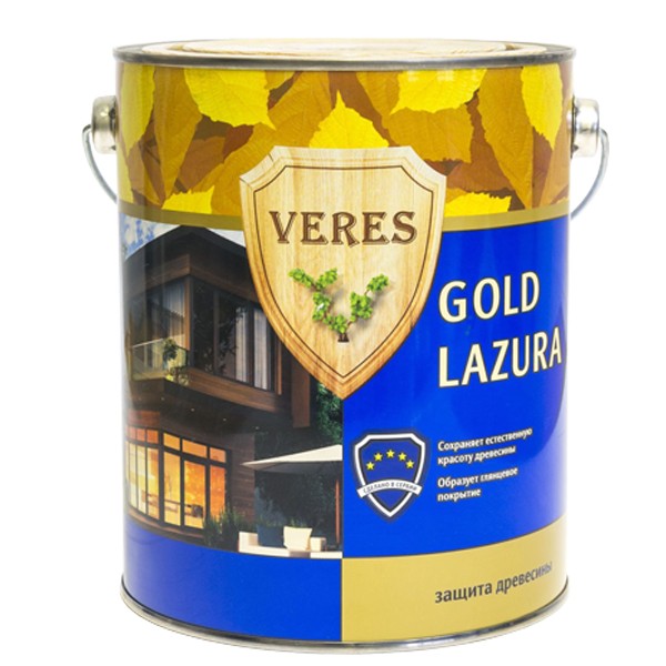 Пропитка для древесины Veres Gold Lazura № 12 белый 0,9 л