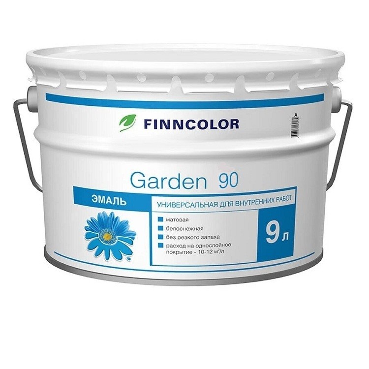 Эмаль алкидная Finncolor Garden 90 глянцевая база A 0,9 л