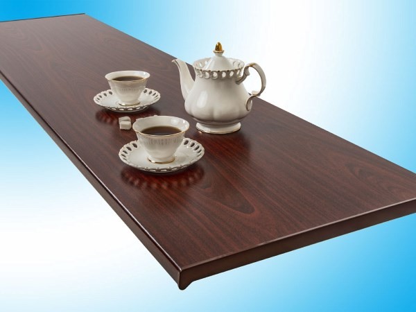 Подоконник ПВХ Moeller LD-S 30 Махагон матовый 400 мм резка