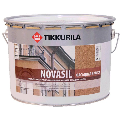 Краска фасадная Tikkurila Novasil база MRА глубокоматовая 18 л