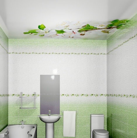 Панель потолочная ПВХ Novita 3D Вишня 1800х1500 мм 6 штук