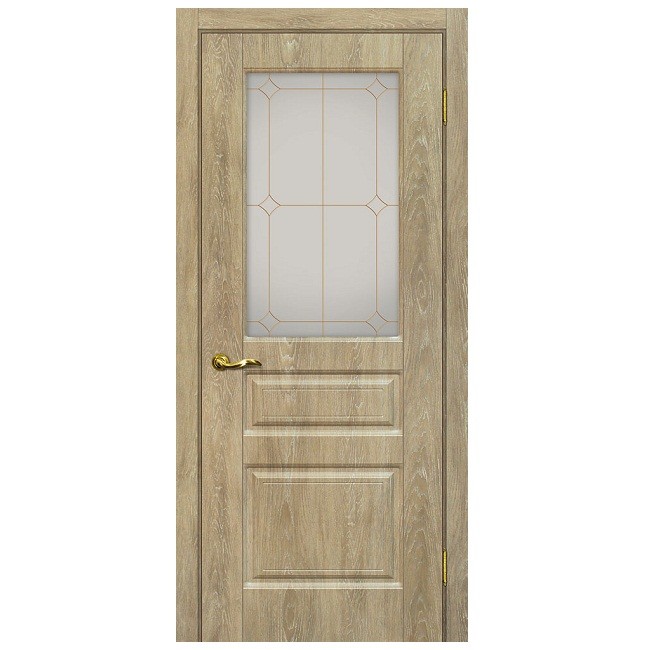 Дверь межкомнатная Мариам Версаль-2 ПВХ Дуб шале песочный глухое 1900х600 мм
