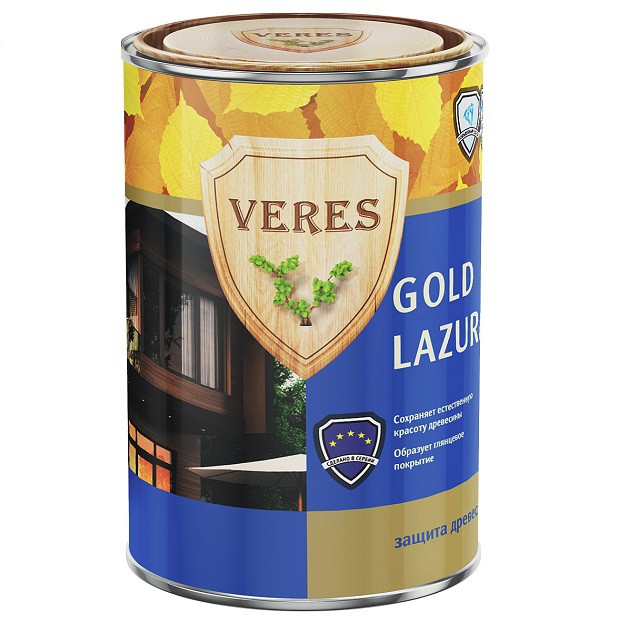 Пропитка для древесины Veres Gold Lazura № 17 Золотой бор 0,9 л