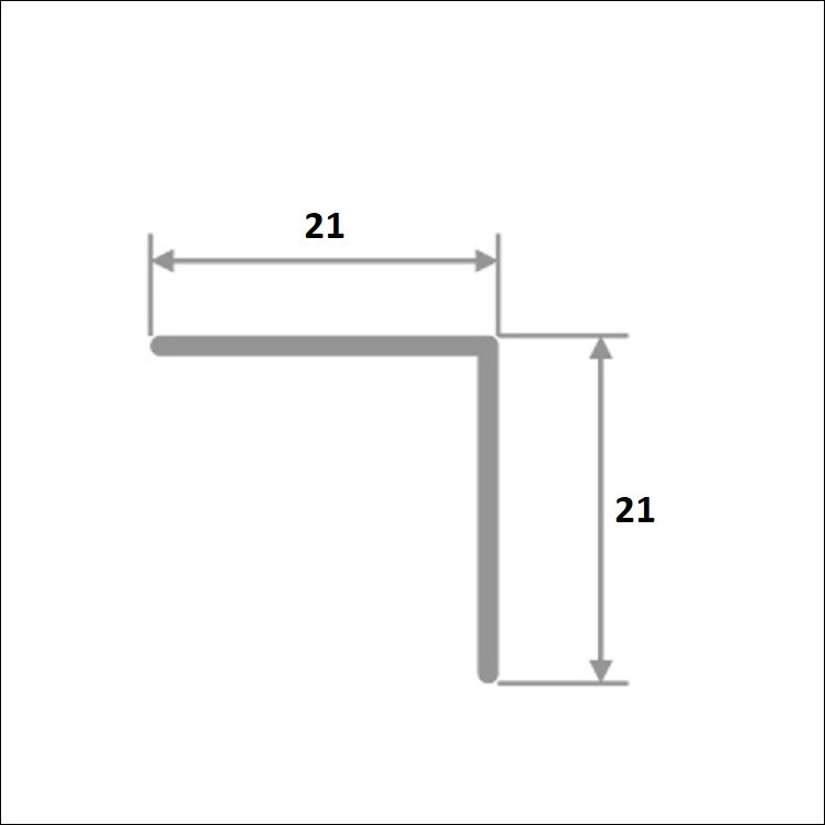 Уголок декоративный ПН-21х21