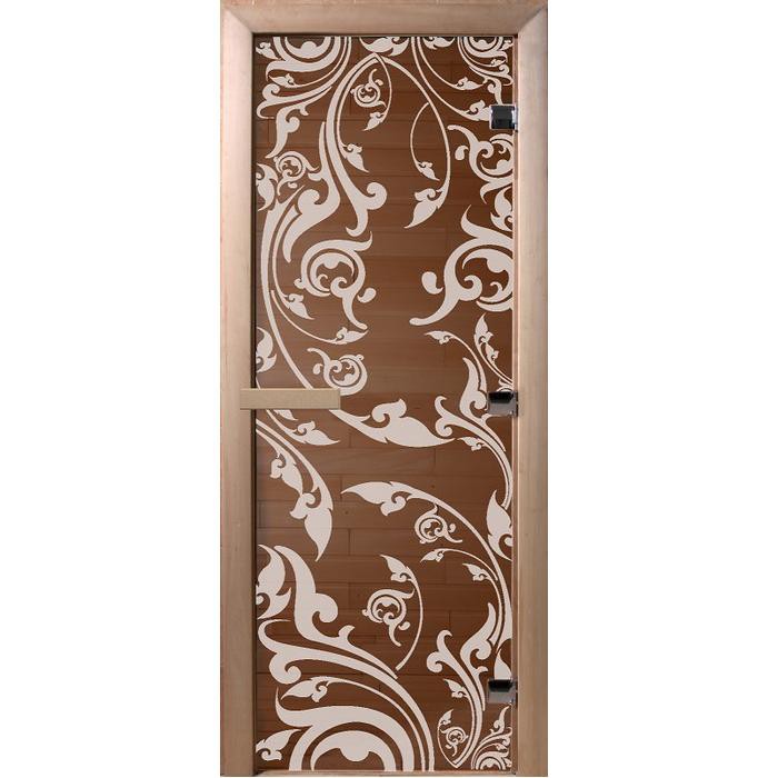 Дверь для сауны стеклянная Doorwood DW01039 Венеция бронза матовая 800х2000 мм