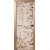 Дверь для сауны стеклянная Doorwood DW01044 Венеция сатин 700х1900 мм