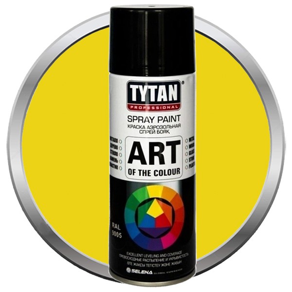 Краска акриловая Tytan Professional Art of the colour аэрозольная белая глянец 9003 400 мл