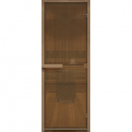 Дверь для хамама стеклянная Doorwood DW00806 бронза матовая 700х1900 мм