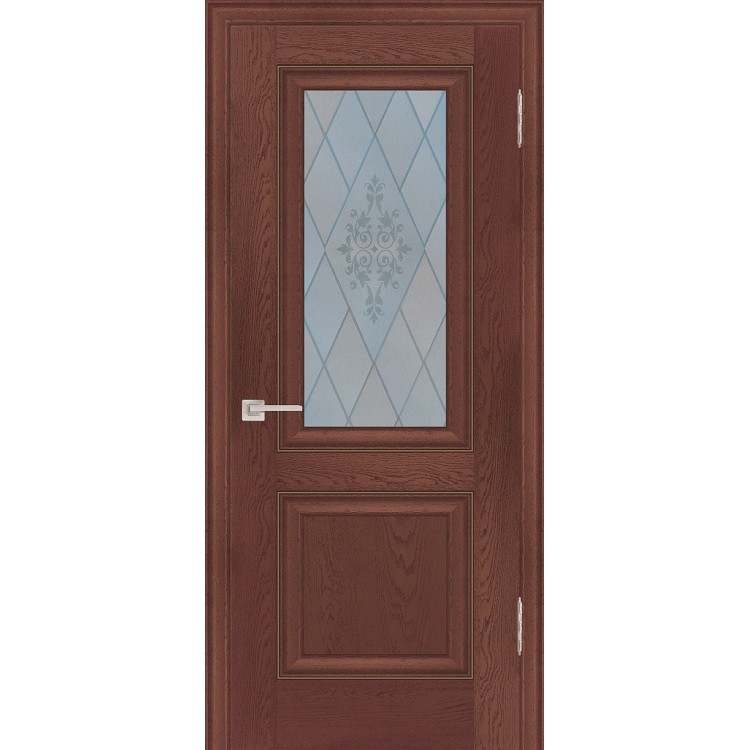 Дверь межкомнатная Profilo Porte PSB-27 Baguette экошпон Ваниль стекло белый сатинат 2000х700 мм