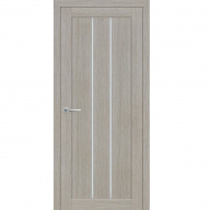 Дверь межкомнатная Мариам Техно 602-3D экошпон светло-серое стекло белый сатинат 2000х600 мм