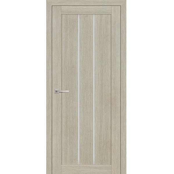 Дверь межкомнатная Мариам Техно 602-3D экошпон Капучино стекло белый сатинат 2000х700 мм