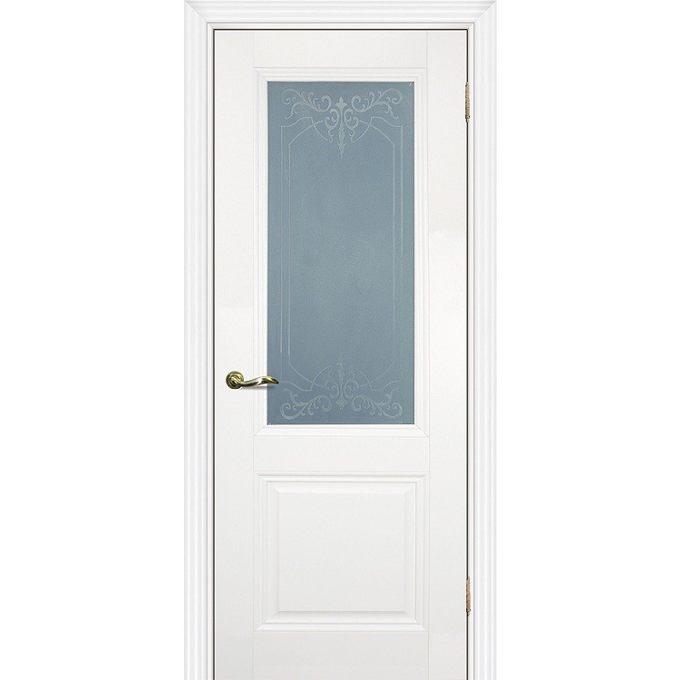 Дверь межкомнатная Profilo Porte PSС-27 Classic экошпон Магнолия стекло белый сатинат 2000х700 мм