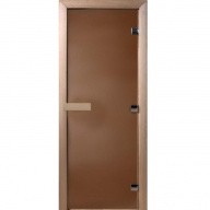 Дверь для сауны стеклянная Doorwood DW01313 бронза матовая 800х2100 мм