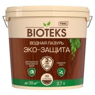 Лазурь водная Текс Bioteks Эко-Защита бесцветная 2,7 л