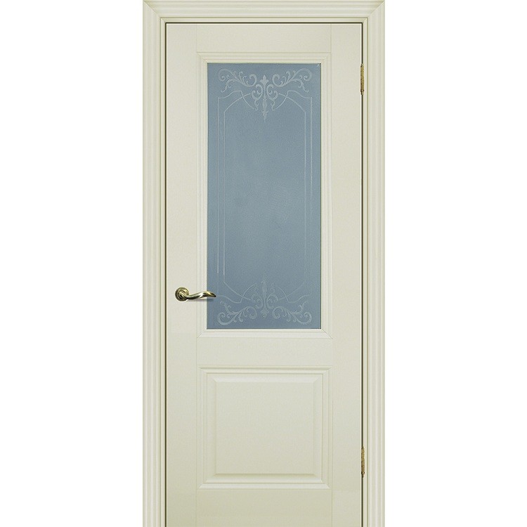 Дверь межкомнатная Profilo Porte PSС-27 Classic экошпон Белый стекло белый сатинат 2000х700 мм