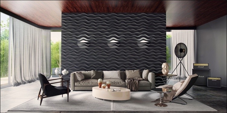 Гипсовая 3D панель Artpole SILK-2