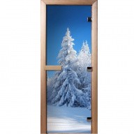 Дверь для сауны стеклянная Doorwood Фотопечать A079 800х2000 мм