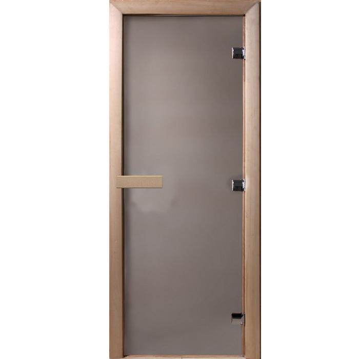 Дверь для сауны стеклянная Doorwood DW00028 сатин 800х2100 мм