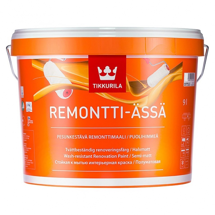 Краска для интерьеров Tikkurila Remontti Assa C 2,7 л
