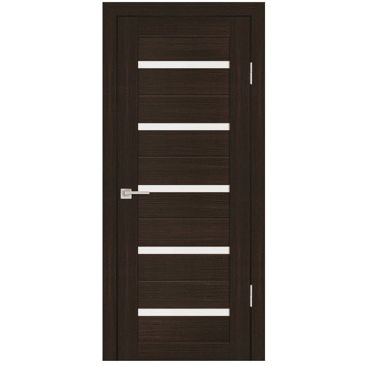 Дверь межкомнатная Profilo Porte PS-7 экошпон Венге Мелинга стекло белый сатин 1900х550 мм