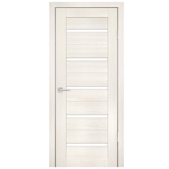 Дверь межкомнатная Profilo Porte PS-7 экошпон Эшвайт Мелинга стекло белый сатин 2000х800 мм