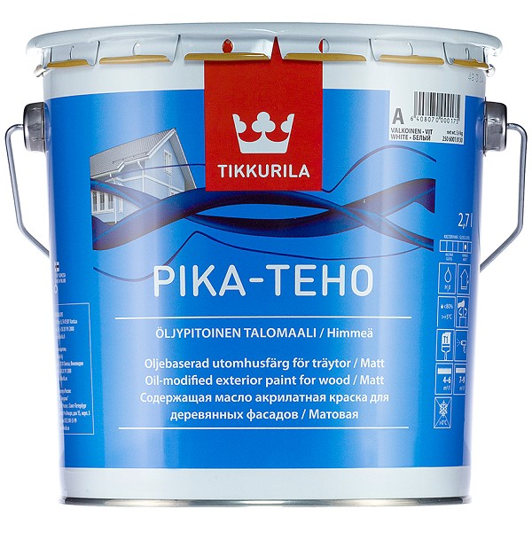 Краска для домов Tikkurila Pika-Teho (A) 9 л