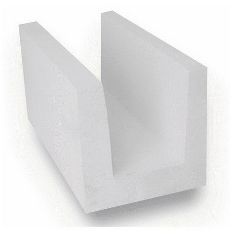 U-образный блок из ячеистого бетона Ytong D500 B 3,5 500х250х200 мм