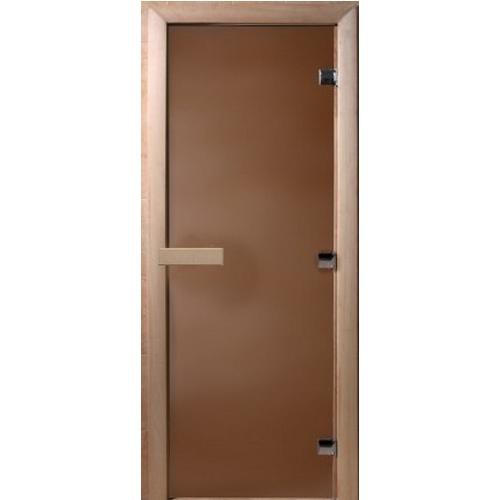 Дверь для сауны стеклянная Doorwood DW00020 бронза матовая 600х1900 мм