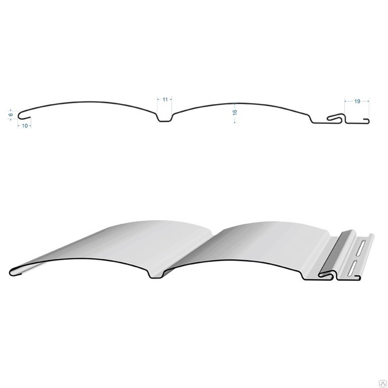 Сайдинг Docke Premium Блок-хаус D4.7T Сливки 3660 мм