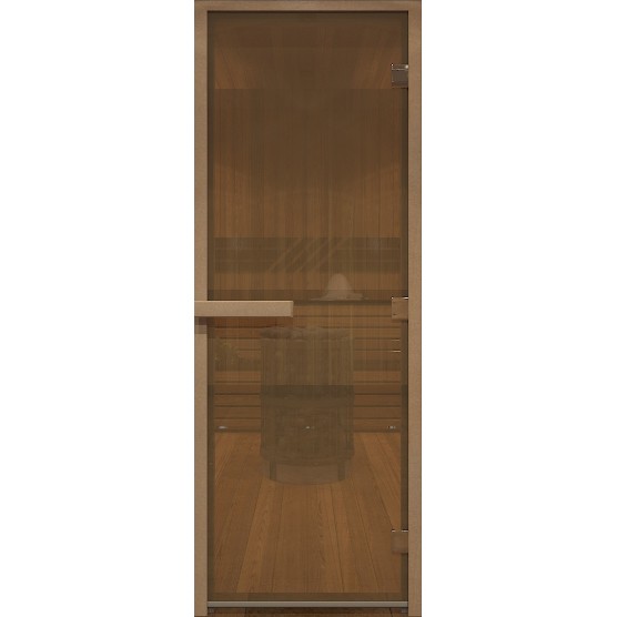 Дверь для хамама стеклянная Doorwood DW00803 бронза матовая 700х2000 мм