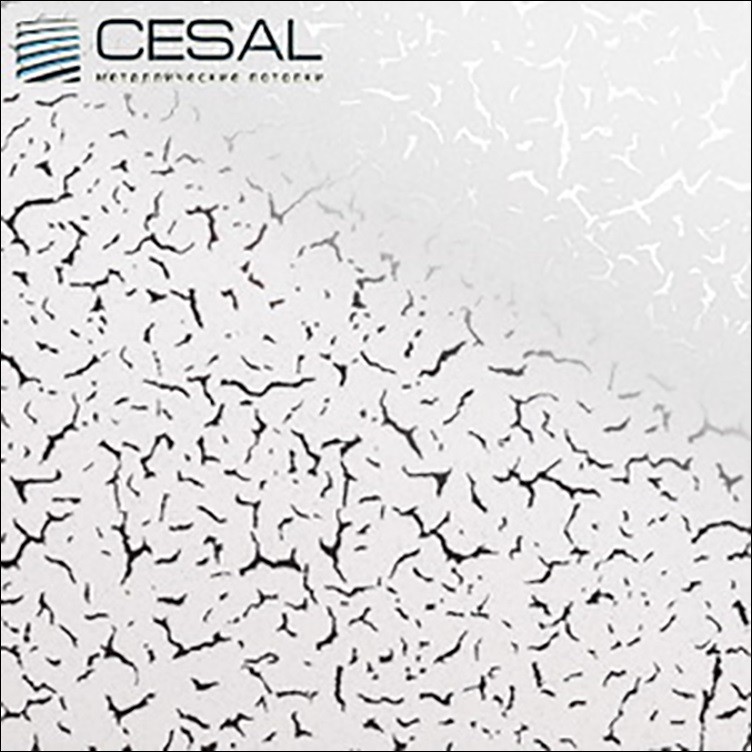 Потолок кассетный CESAL ART Иней белый В34 300х300 мм