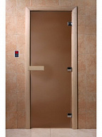 Дверь для сауны стеклянная Doorwood DW01115 бронза матовая 700х1800 мм
