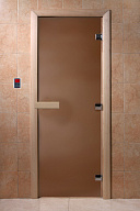 Дверь для сауны стеклянная Doorwood DW01125 Теплая ночь бронза матовая 700х1900 мм