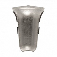 Угол внутренний для плинтуса ПВХ Korner Metallic Collection 124 Античное Серебро 1 штука