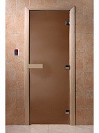 Дверь для сауны стеклянная Doorwood DW01313 бронза матовая 800х2100 мм