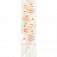 Стеновая панель ПВХ 3D "Северная роза" 2700х250 мм рисунок