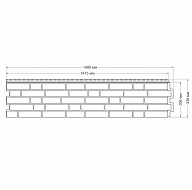 Панель фасадная Grand Line Я-фасад Демидовский кирпич Янтарь 1495х339 мм