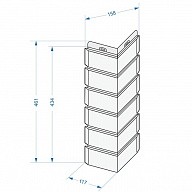 Угол наружный Docke Berg Рубиновый 434 мм