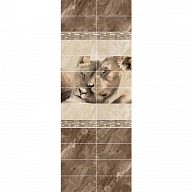 Стеновая панель ПВХ 3D "Пегас" 2700х250 мм рисунок Лев