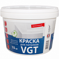 Краска для потолков VGT ВД-АК-2180 белоснежная 15 кг