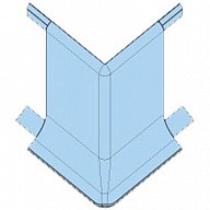 Угол наружный для алюминиевого плинтуса Progress Plast REBAA 60