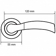 Ручка дверная Palladium А Brezza GP/SG
