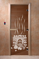 Дверь для сауны стеклянная Doorwood DW00064 Банька бронза 800х2000 мм