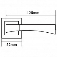 Ручка дверная Palladium А Trevi SN/CP