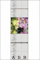 Стеновая 3D панель ПВХ "Гармония. Орхидея"
